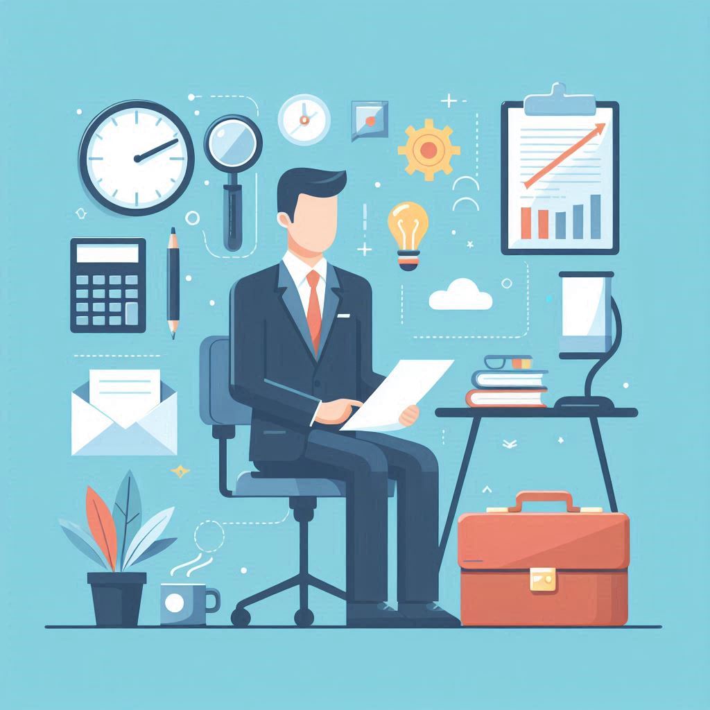 Grafika przedstawiająca usługi biuro-serwisu na terenie Niemiec